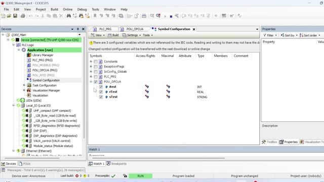 Reupload - Codesys PLC OPCUA Server Communication with OPC UA Client in Python.