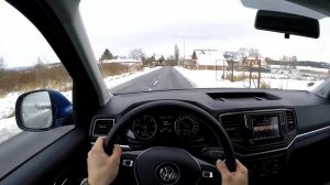 Volkswagen Amarok 3.0 V6 TDI POV Test Drive + Acceleration 0 - 100 km/h + Top Speed