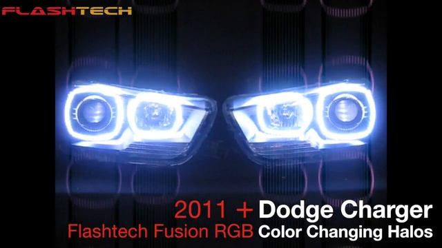 Dodge Charger Flashtech V.3 Fusion Colorshift LED HALO HEADLIGHT KIT 2011 + смотреть онлайн