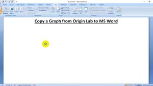 How to copy a graph from Origin to Word?