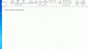 Excel plus Word + Outlook mailout