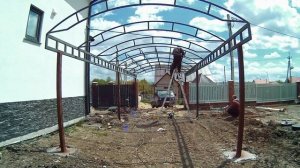 Сварка полукруглого навеса 2 из 3