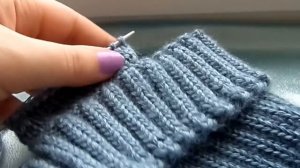 Шапка с ушками для мальчика. Вязание спицами.