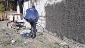 Штукатурка хоппер ковшом. лучше чем станция!
