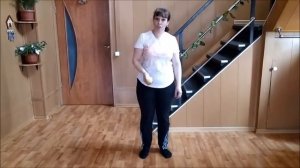 подготовительная группа - упражнения с мячом.