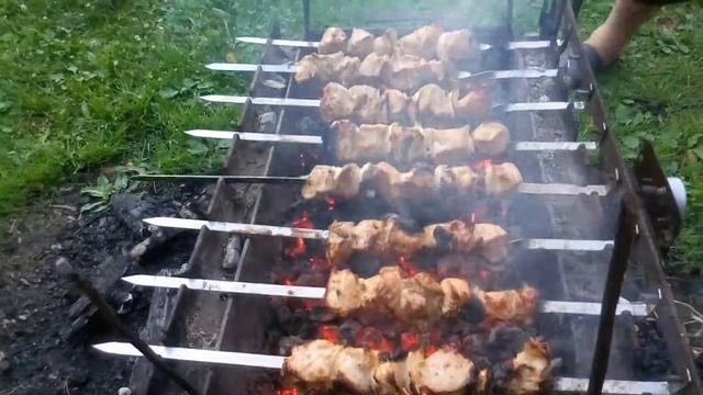 мангал на электро приводе