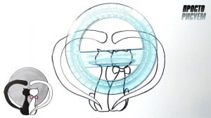 КОШКИ И ЛУНА, Простой рисунок для новичков