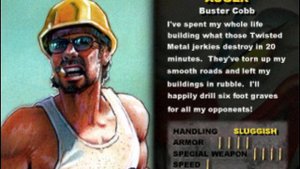 Twisted Metal III (3) characters' description info.Auger / описание персонажей. Аугер