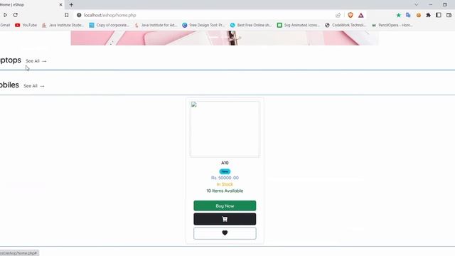 Program the homepage including session management and latest products listing смотреть онлайн