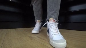 Кроссовки Nike Blazer Mid 77 Vintage BQ6806-100 (White - black) Onfeet Review | sneakers.by