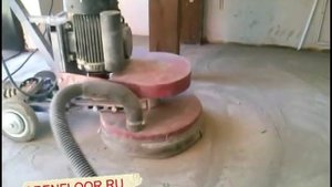 Шлифовка бетона. Готовим бетон под нанесение наливного пола в гараже