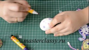 Easter DIY tutorial for children. Пасхальные поделки для детей: веселые яйца