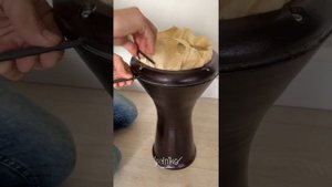 Эксперименты с дарбукой. Ремонт дарбуки. Замена пластиковой мембраны на кожаную