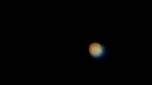 Jupiter through telescope National Geographic 76/700mm