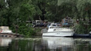 Спуск катера УКА-0893 на воду. "Выдубай" Выдубицкое озеро Киев