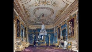 Carlton House - бывшая резиденция короля Георгa IV,в акварели (Англия,Лондон)