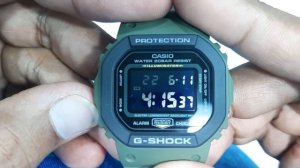 How To Setting Time Casio G-SHOCK DW-5610 Digital Watch