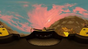 VR 360° VOLCANO ROLLER COASTER  || Virtual Reality