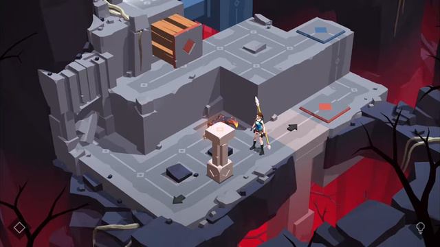 Lara Croft GO прохождение - огненная пещера #2 смотреть онлайн