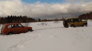 Покатушки по снегу на джипах