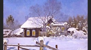 Художник Александр Воля - Зимний пейзаж