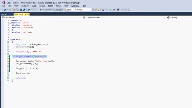 Lua Tutorial 25: Calling Functions From C смотреть онлайн