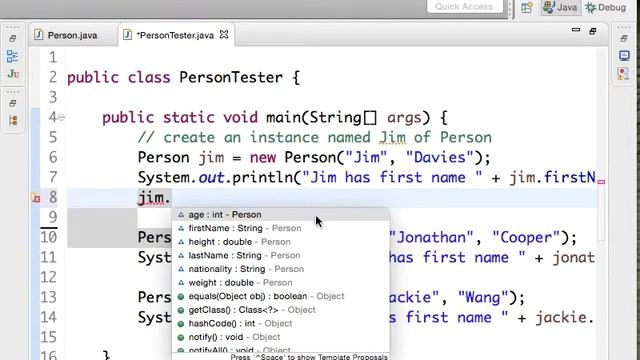 CSE114 Lab 20151005 Person Class and Objects Part 1 смотреть онлайн