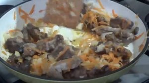 Каша гречневая с мясом-рассыпчатая вкусная