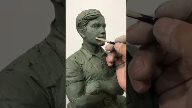 Лепка портрета из глины ч.1