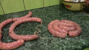 Домашняя колбаса сыровяленая
