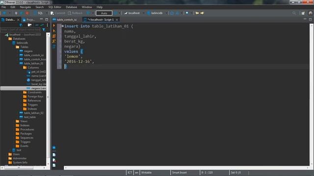 Database SQL MariaDB - Insert Data ke Table смотреть онлайн