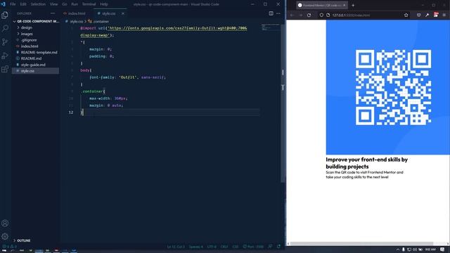 QR Code Component | Frontend Mentor Challenge | Day 11