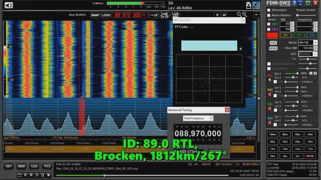 30.05.2020 08:00UTC, [Es], 89.0 RTL, Германия, 89.0МГц, 1812км