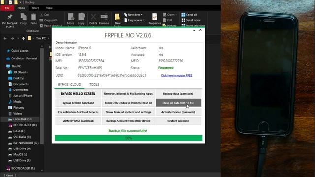 FREE Passcode Bypass With Sim | Unlock Passcode/Disabled iPhone/iPad iOS 12/14 | Checkra1n Jailbrea