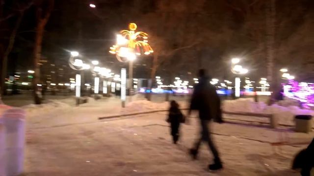 Парк им. Гагарина в ночи (г. Хабаровск 2018 год). часть 2 смотреть онлайн