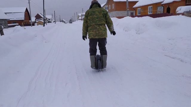 Моно-колесо зимой смотреть онлайн