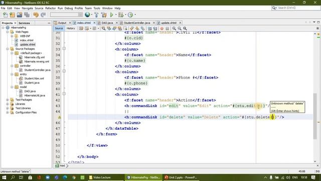 Unit 2-2.3 Hibernate and Database - Delete  Record смотреть онлайн