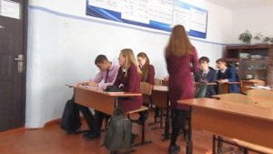 11 "А", поздравление для учителей.
