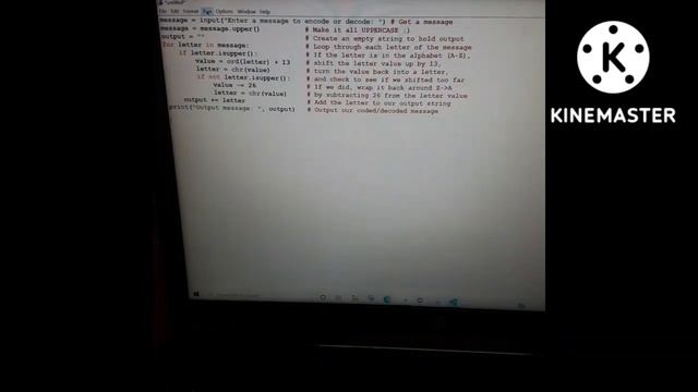 ENCODING AND DECODING IN PYTHON. BEGINNERS LEVEL. ( FACECAM)