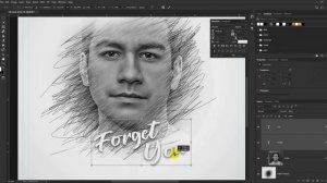 Photoshop Tutorial - Face Manipulation - Pencil Scratch Effect