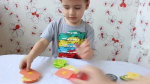 Набор для изготовления бутербродов для резки на липучке. Toy Cutting  Food Playset.