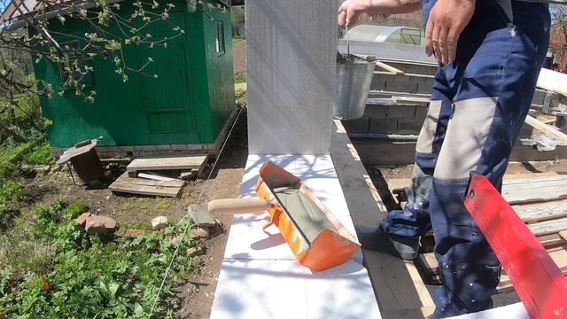 Кладка газобетона.3 ряд.За один день один ряд смотреть онлайн