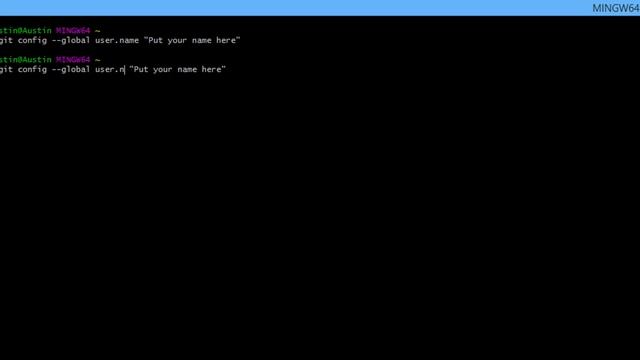 How to Set Up User Name and E-mail Address in Git Bash. [HD] смотреть онлайн