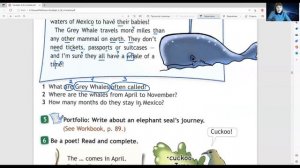 ГДЗ Spotlight 4 класс (английский) стр.63 упр.4,5,6 A whale of time! (текст+сообщение о морск. слон