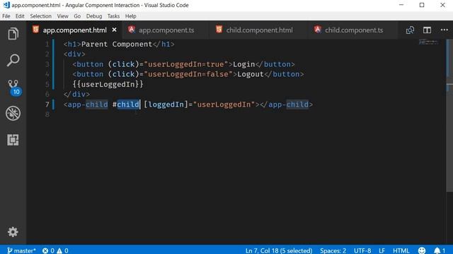 Angular Component Interaction - 11 - Template Reference Variables