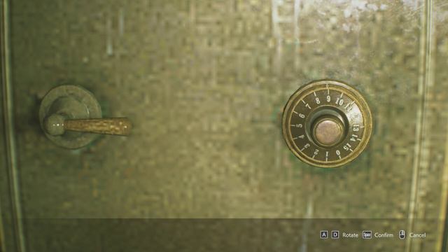 Safe Code Resident Evil 3 Aqua Cure Safe Code Combination