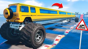 ПРОЕХАЛ ВОДНЫЕ КОЧКИ на ГИГАНТСКОМ БИГФУТЕ ЛИМУЗИНЕ ГЕЛИКЕ в ГТА 5 МОДЫ - ЭКСПЕРИМЕНТЫ в GTA 5 MODS