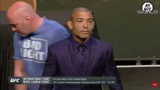 Новинка, Дуэль взглядов пресс конференция перед UFC 200 Жозе Альдо vs Фрэнки Эдгар смотреть онлайн