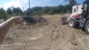 Жаркие деньки на экскаваторе погрузчике Terex TLB 840