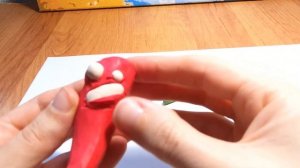 Перчик из пластилина/лепка героев игры растения против зомби